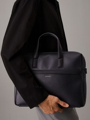 ck black laptop bag for men calvin klein