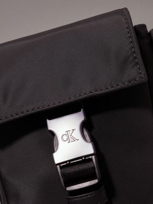 black crossbody phone bag with case for men calvin klein jeans