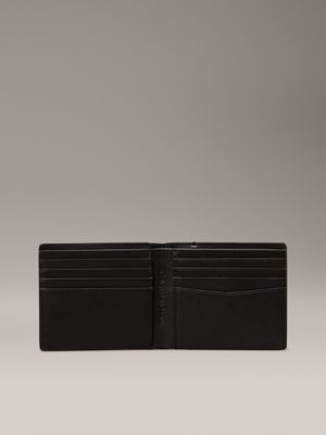 allover print leather slimfold wallet for men calvin klein jeans