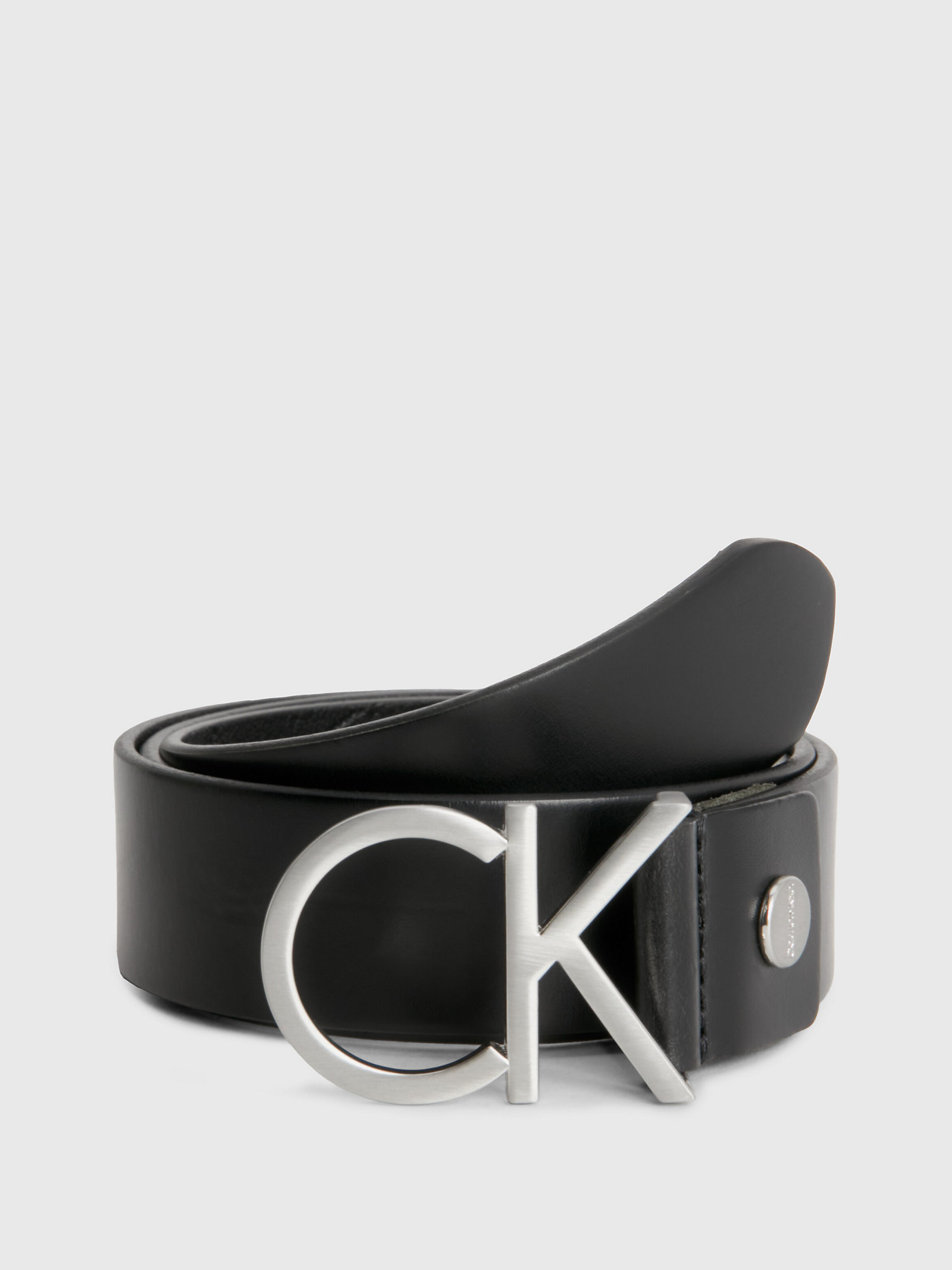 Cintura in pelle con logo Calvin Klein Donna Accessori Cinture e bretelle Cinture 