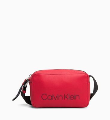 red calvin klein crossbody bag