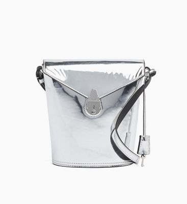 calvin klein silver handbag