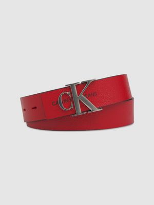 red calvin klein belt