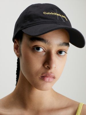 FASHION BLACK Organic Cotton Twill Cap for women CALVIN KLEIN JEANS