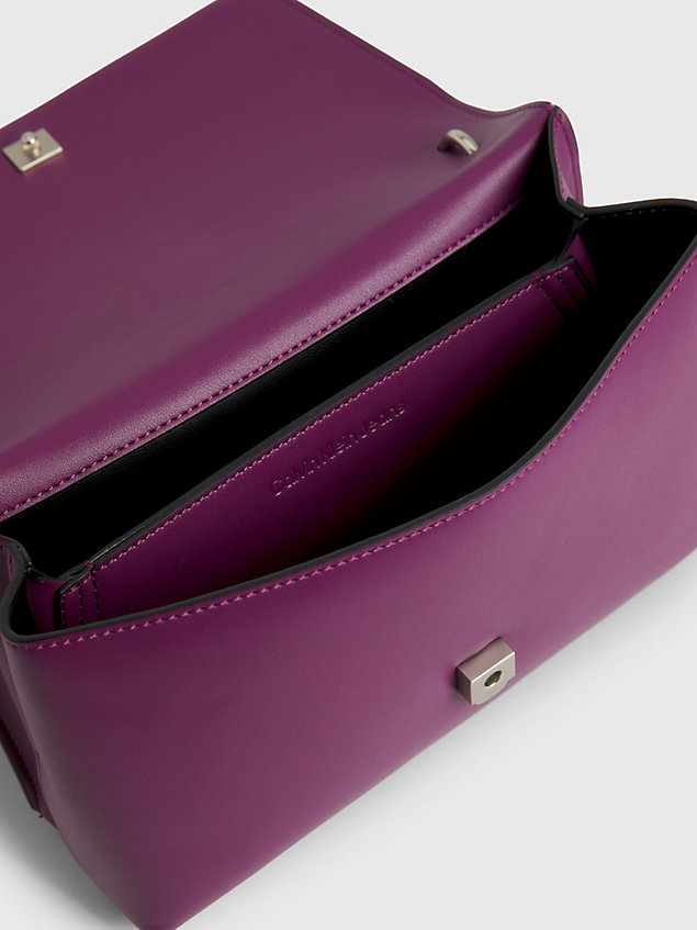 purple converteerbare schoudertas voor dames - calvin klein jeans