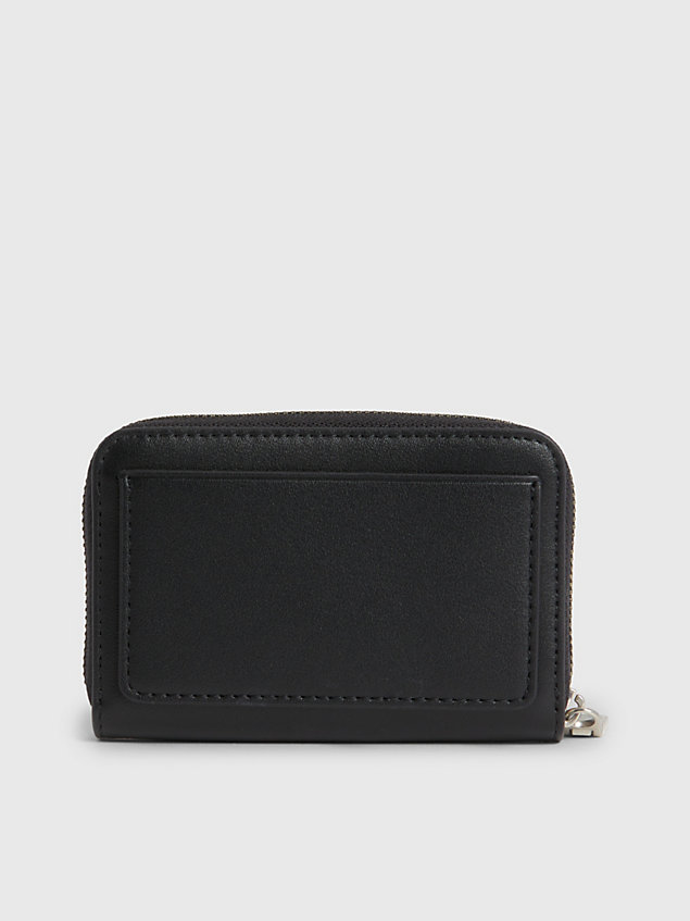 black logo zip around wallet for women calvin klein jeans