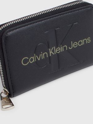 Calvin Klein Sculpted Mono Zip Around Womens - Black