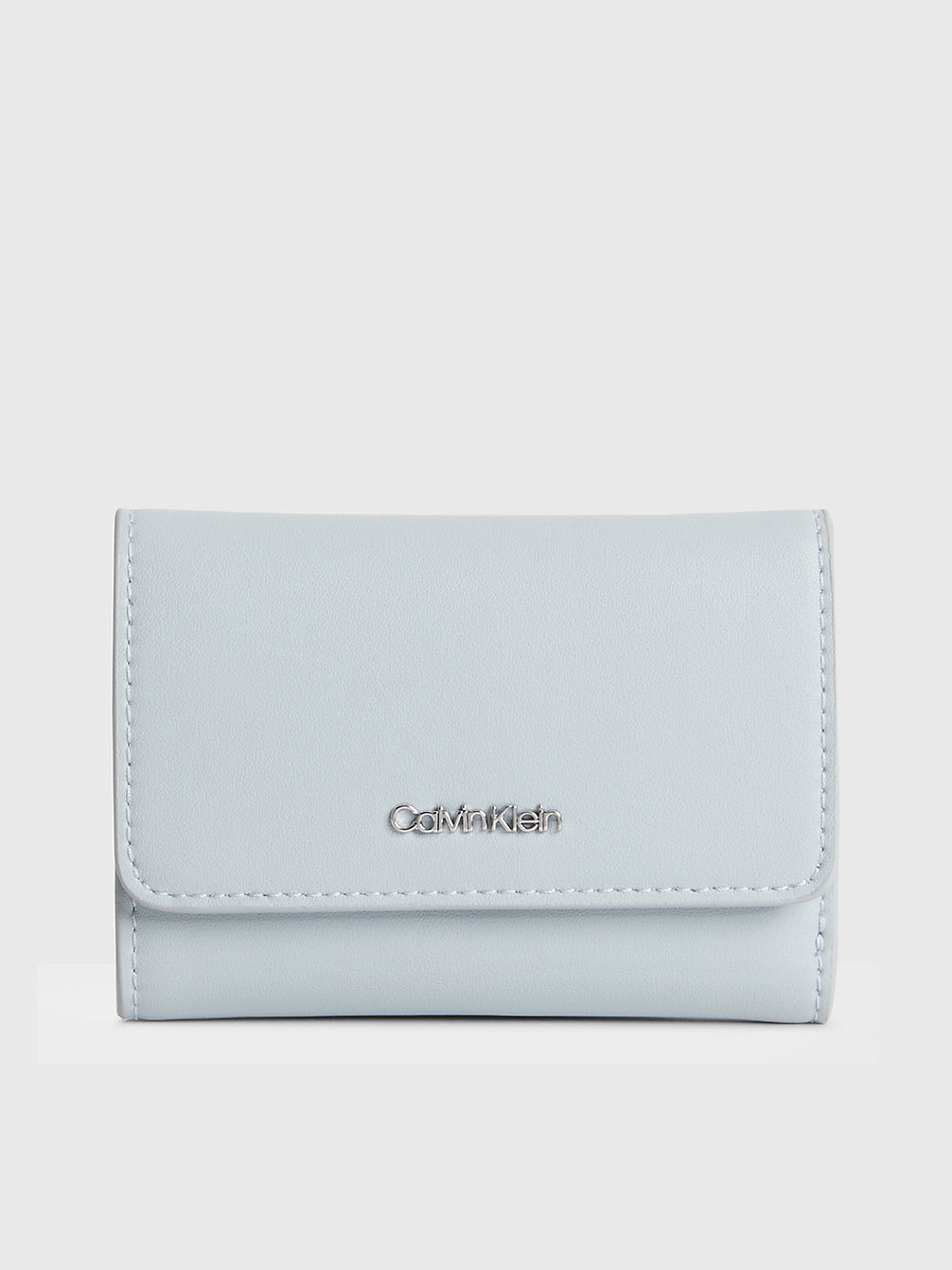 PEARL BLUE Small Recycled Rfid Trifold Wallet undefined women Calvin Klein