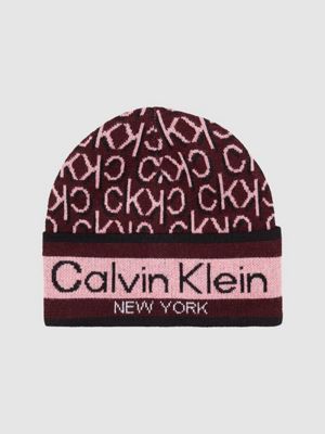 berretto in jacquard con logo  da donne calvin klein
