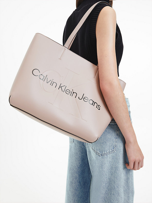 DARK BLUSH Tote Bag for women CALVIN KLEIN JEANS