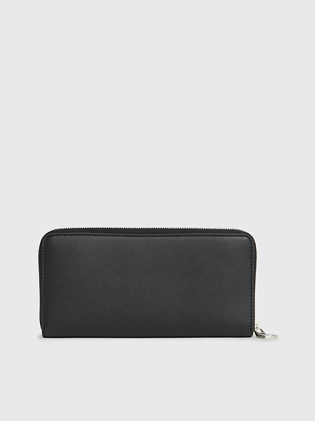 black/dark juniper rfid logo zip around wallet for women calvin klein jeans