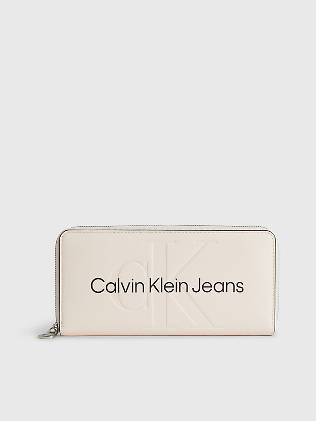 cartera con cremallera en el contorno y logo ballet de mujer calvin klein jeans