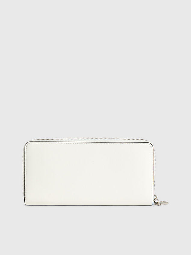 white portfel z logo i zamkiem wokół dla kobiety - calvin klein jeans
