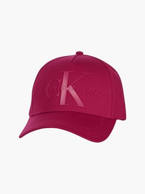 berretto in twill di cotone e logo  da donne calvin klein jeans