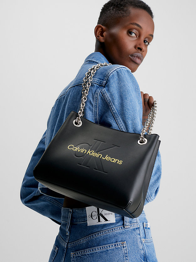 FASHION BLACK Convertible Shoulder Bag for women CALVIN KLEIN JEANS
