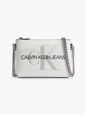 Сумка Calvin Klein белая через плечо