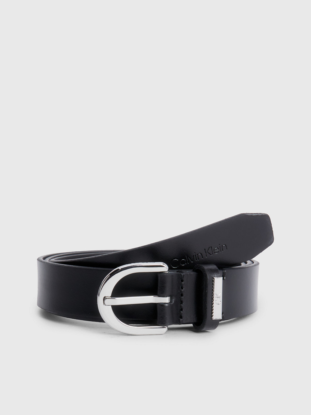 CK BLACK Leather Belt for women CALVIN KLEIN