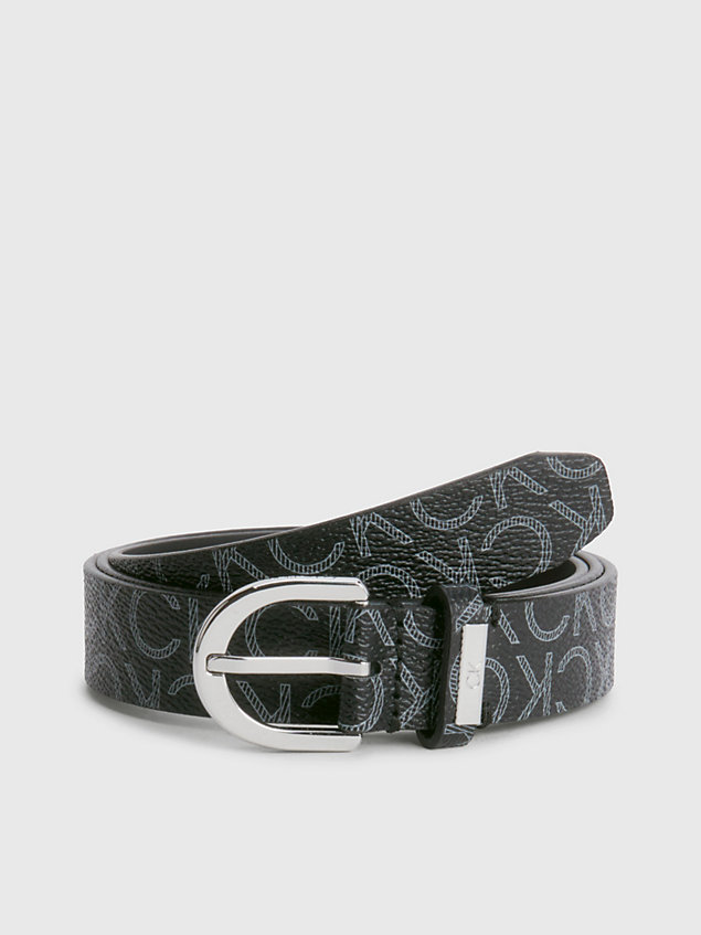 ceinture avec logo black pour femmes calvin klein