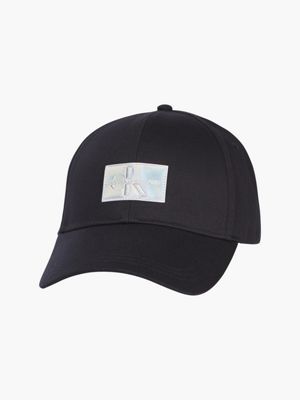 berretto in twill di cotone e logo cangiante  da donne calvin klein jeans