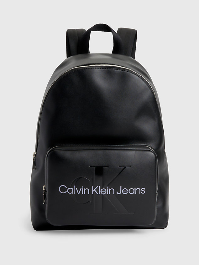 black runder rucksack für damen - calvin klein jeans