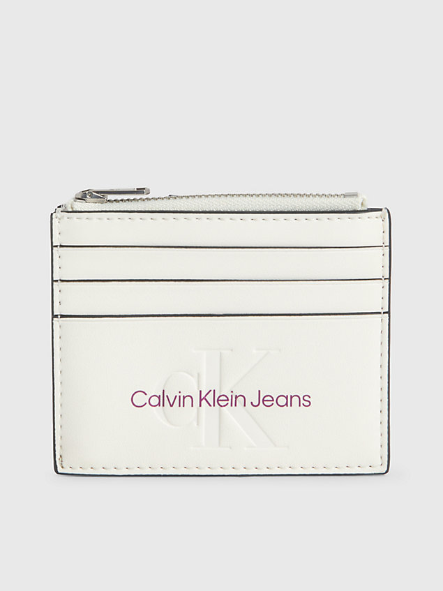 porte-cartes white pour femmes calvin klein jeans