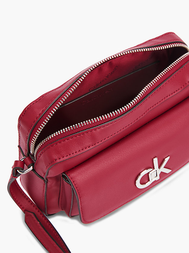 RED CURRANT Recycled Crossbody Bag for women CALVIN KLEIN
