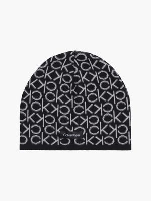  jacquard knit beanie for women calvin klein