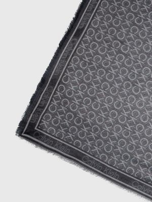 Calvin Klein Black Cotton Women Scarf main image 0