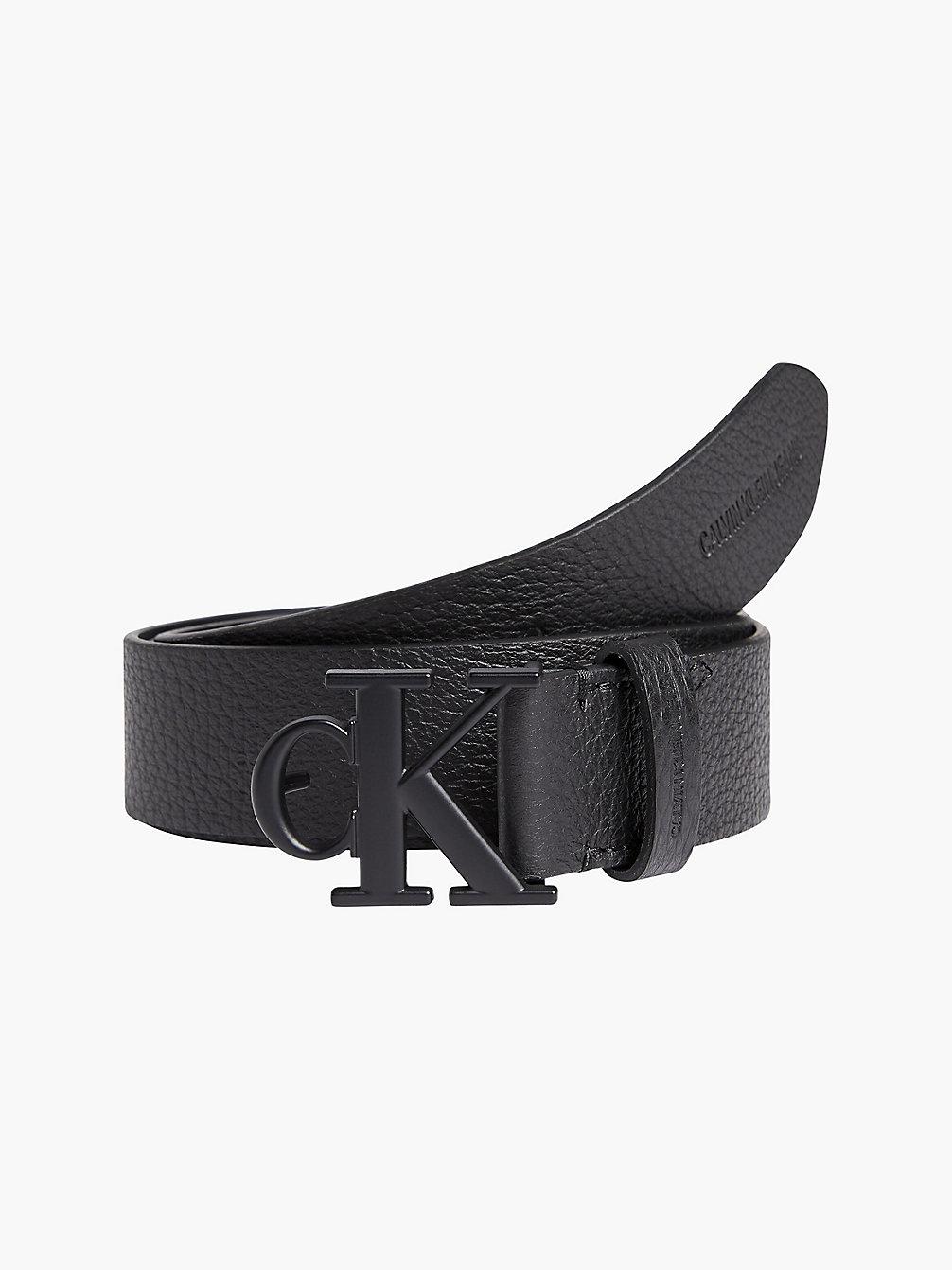BLACK Leather Belt undefined women Calvin Klein