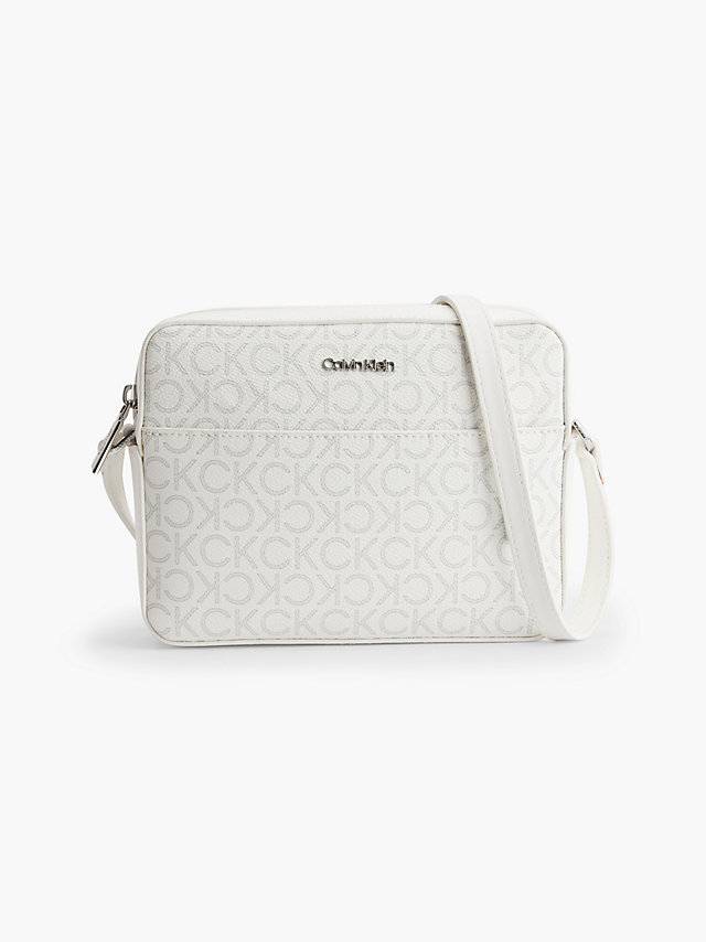 White Mono Recycled Crossbody Bag undefined women Calvin Klein