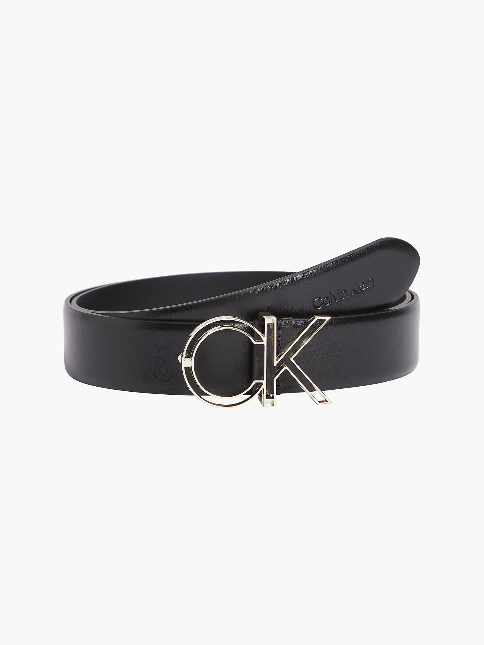 CK Black Leather Belt undefined women Calvin Klein