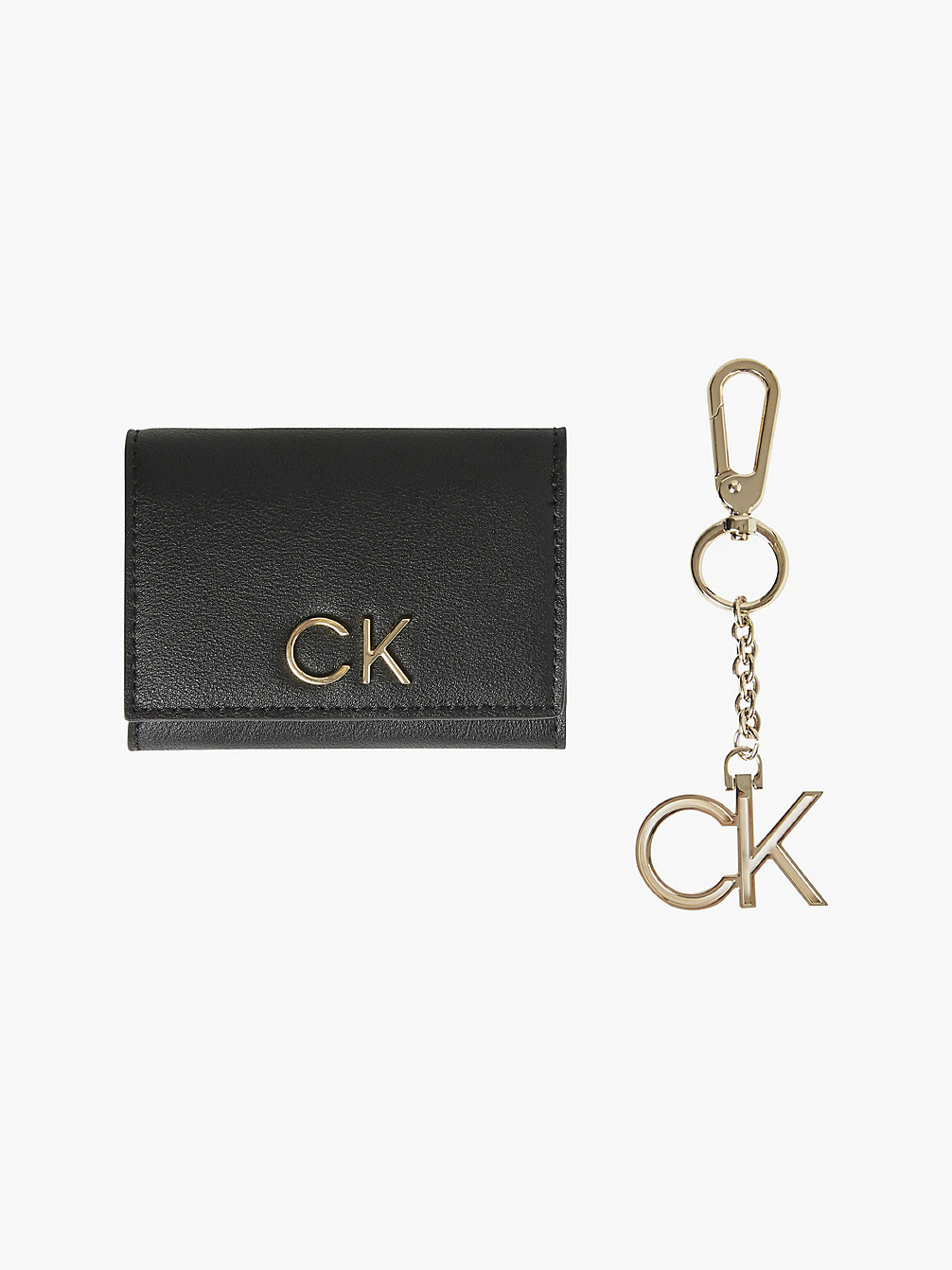 CK BLACK Geschenkset Mit Portemonnaie Mit Rfid-Schutz Und Schlüsselanhänger undefined Damen Calvin Klein