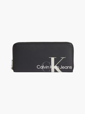  portemonnaie mit rundum-reißverschluss für damen - calvin klein jeans