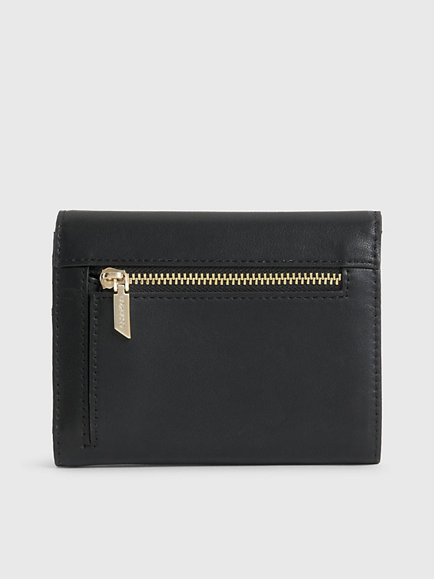 black trifold wallet for women calvin klein