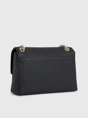 CK BLACK Recycled Convertible Shoulder Bag for women CALVIN KLEIN
