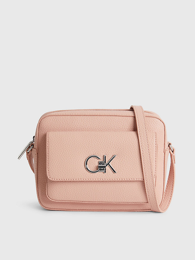 CAFE AU LAIT Recycled Crossbody Bag for women CALVIN KLEIN