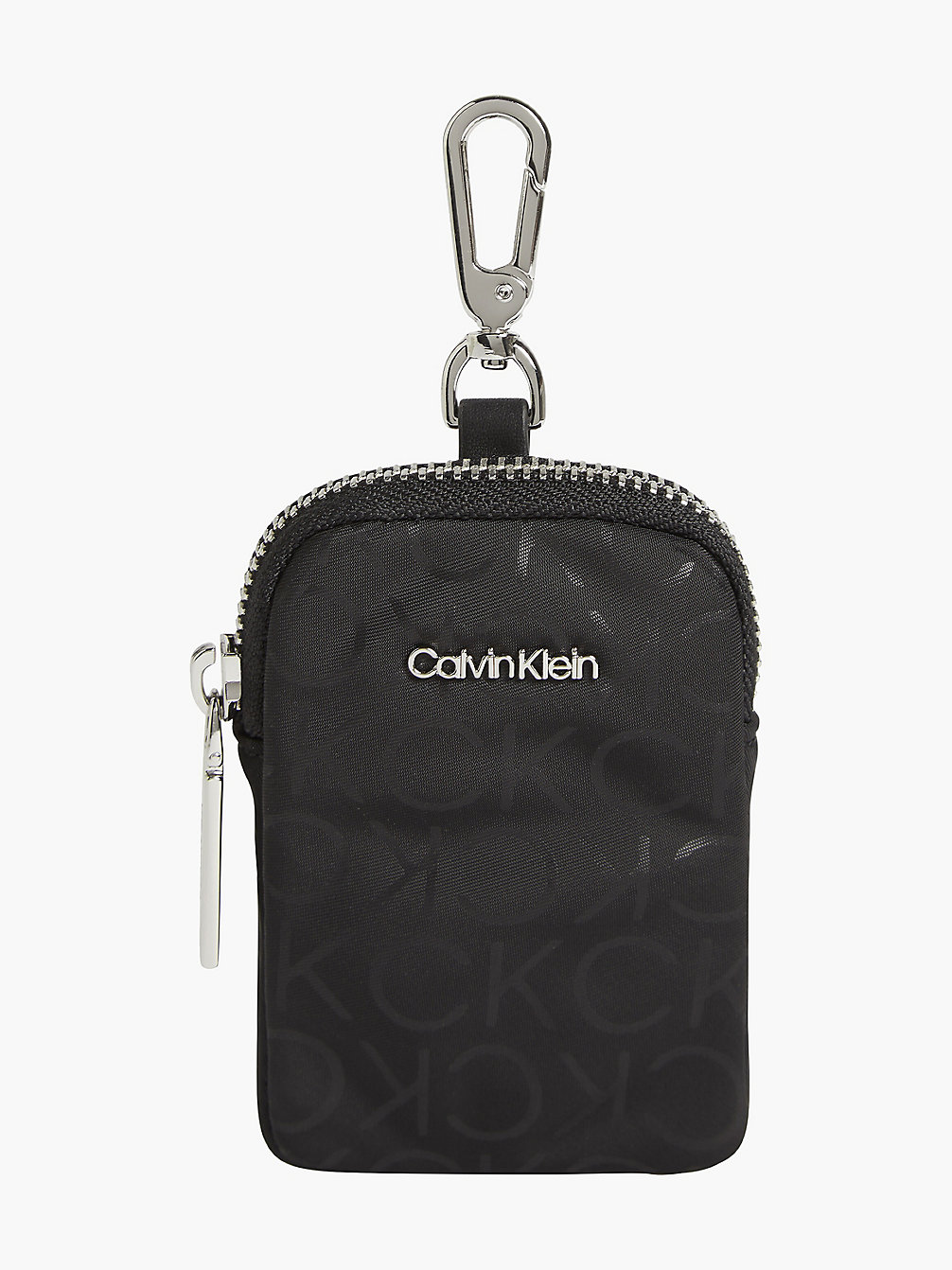 BLACK MONO Recycled Detachable Airpod Pouch undefined women Calvin Klein