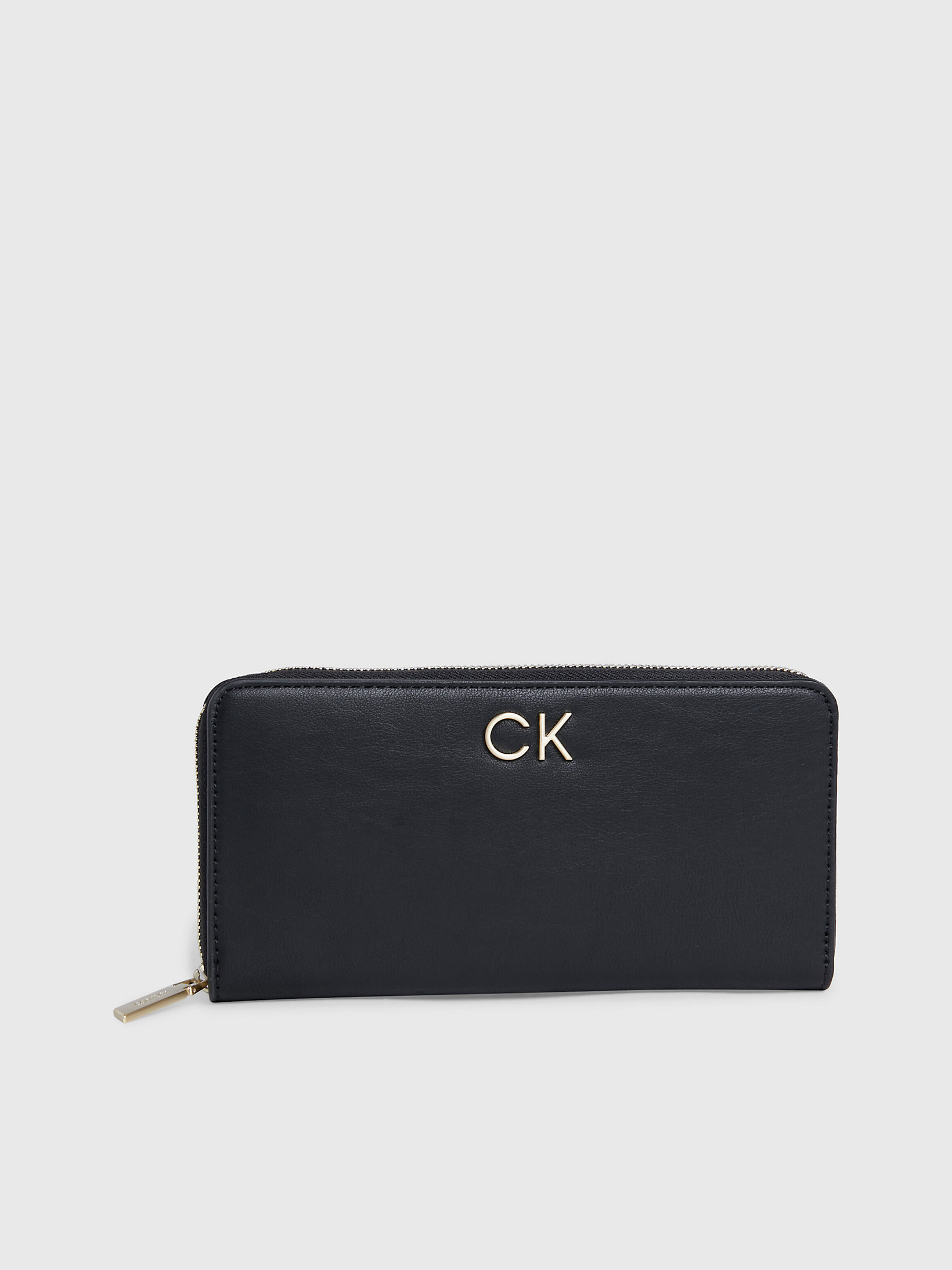 CK Black Großes Portemonnaie Mit Rundum-Reißverschluss Aus Recyceltem Material undefined Damen Calvin Klein