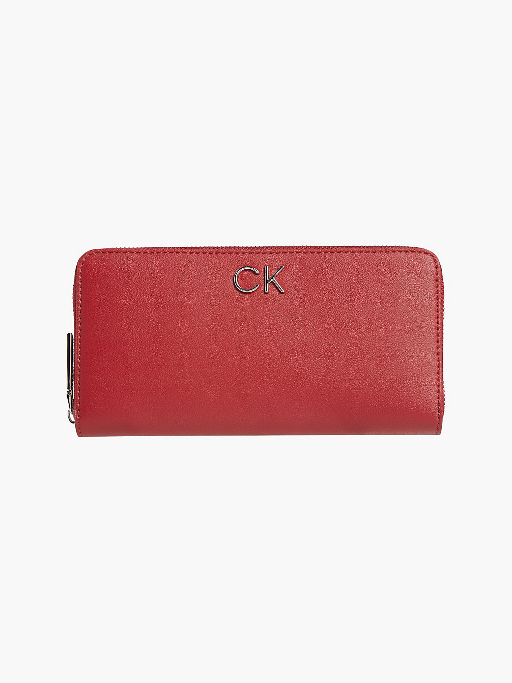 RACING RED Large Recycled Zip Around Wallet undefined women Calvin Klein