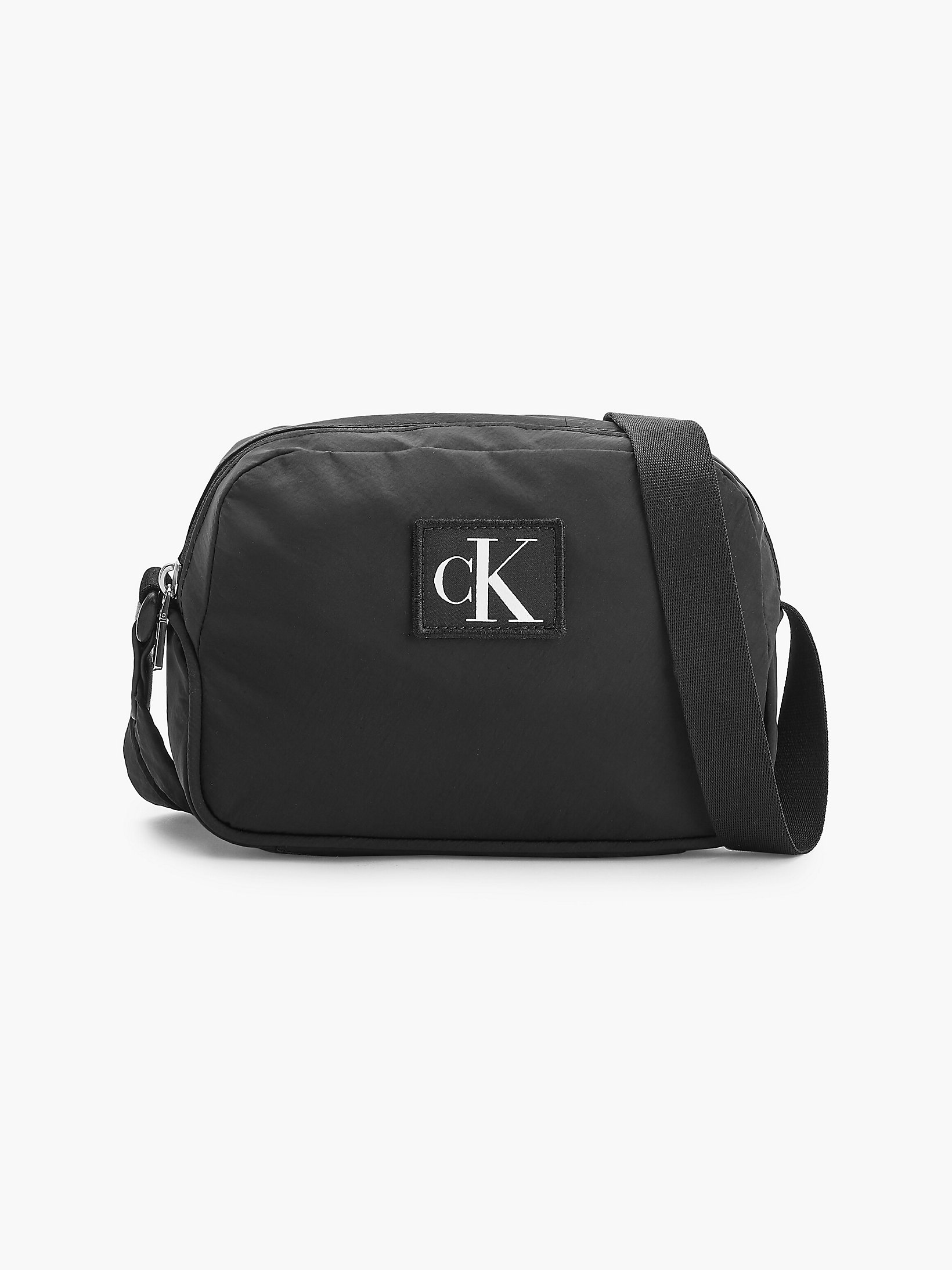 Black Recycled Nylon Crossbody Bag undefined women Calvin Klein