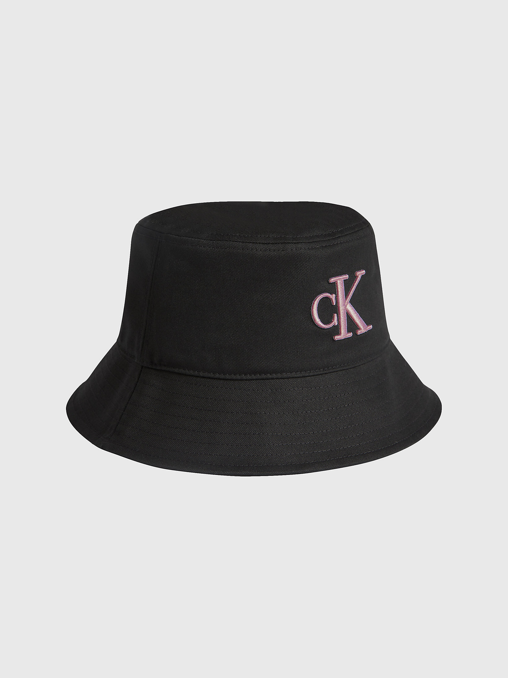 Black Organic Cotton Bucket Hat undefined women Calvin Klein