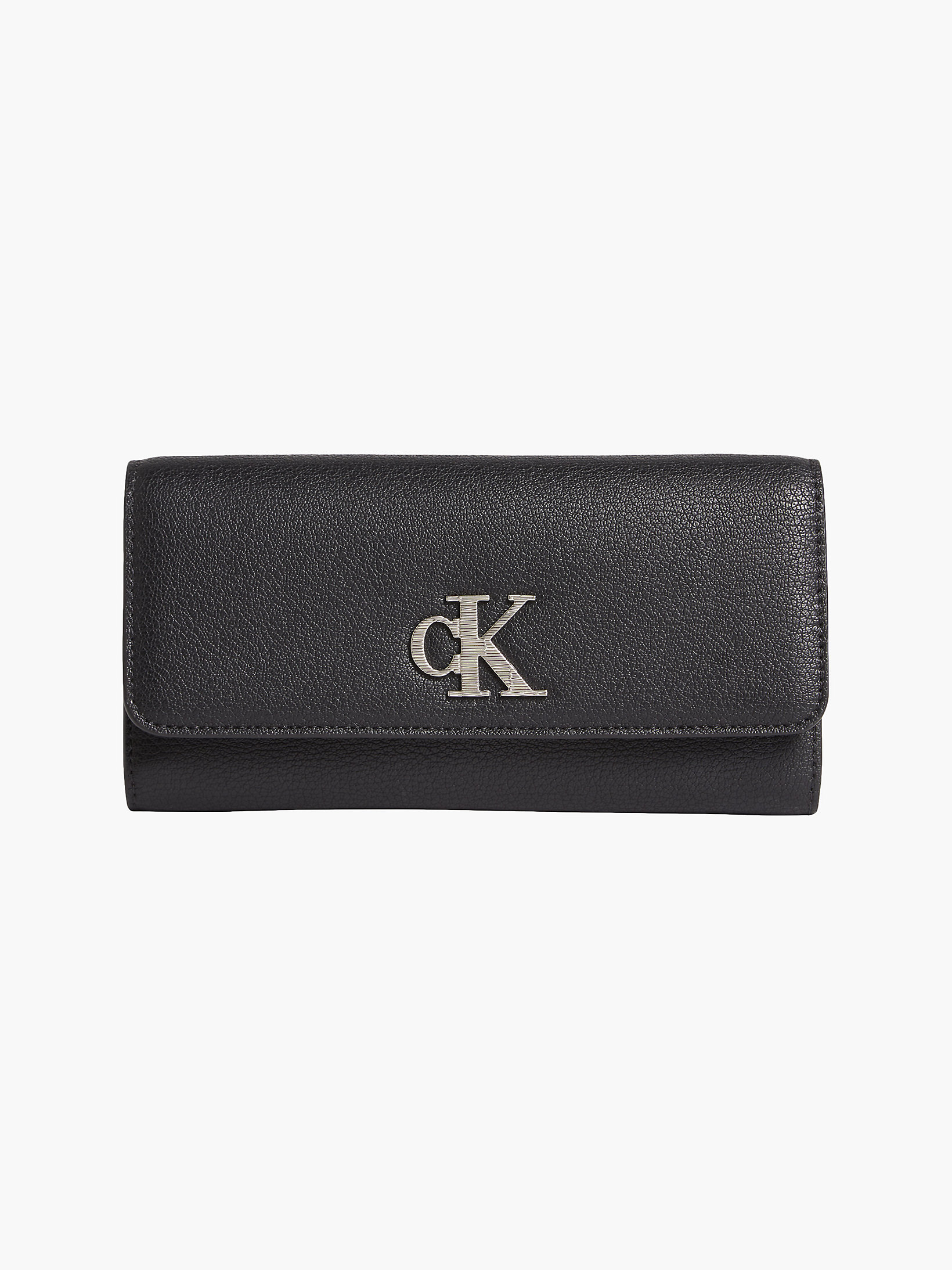 Black Recycled Longfold Wallet undefined women Calvin Klein