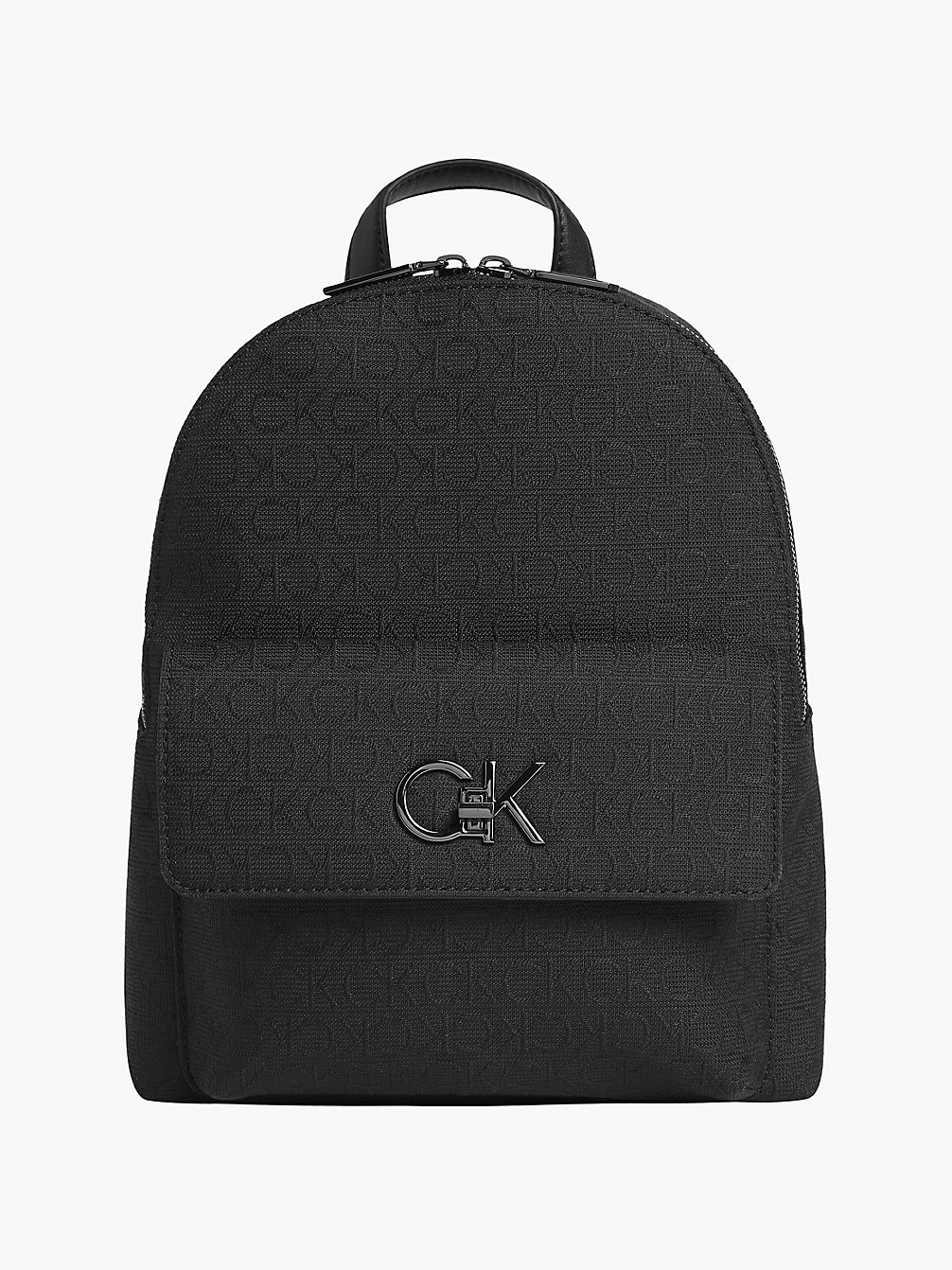 CK BLACK Recycled Logo Jacquard Backpack undefined women Calvin Klein
