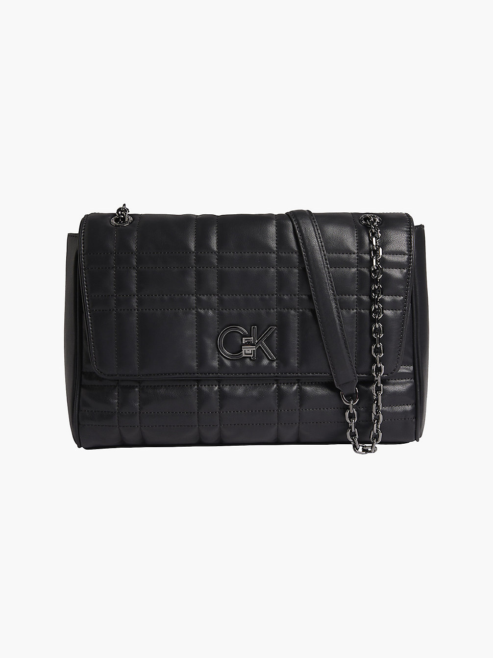 CK BLACK Large Recycled Quilted Shoulder Bag undefined women Calvin Klein