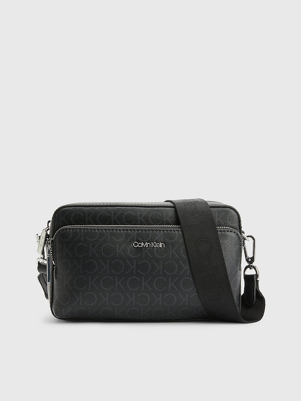 BLACK/MONO Large Recycled Crossbody Bag undefined women Calvin Klein