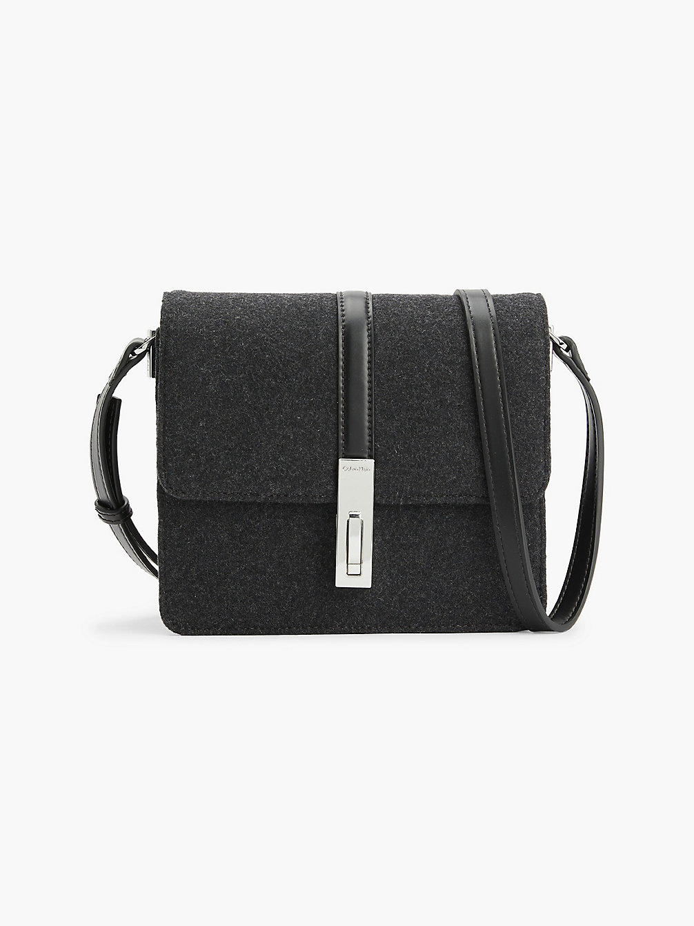DARK GREY > Фетровая сумка через плечо из переработанного материала > undefined Женщины - Calvin Klein