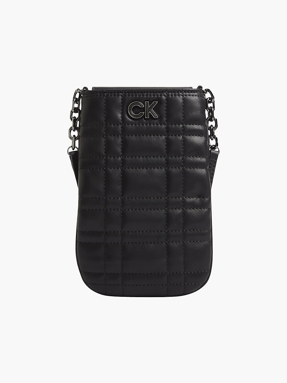 CK BLACK Recycled Quilted Phone Bag undefined women Calvin Klein