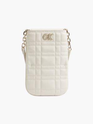 Calvin Klein Synthetic Recycled Crossbody Phone Pouch in Beige Natural Womens Accessories Phone cases 