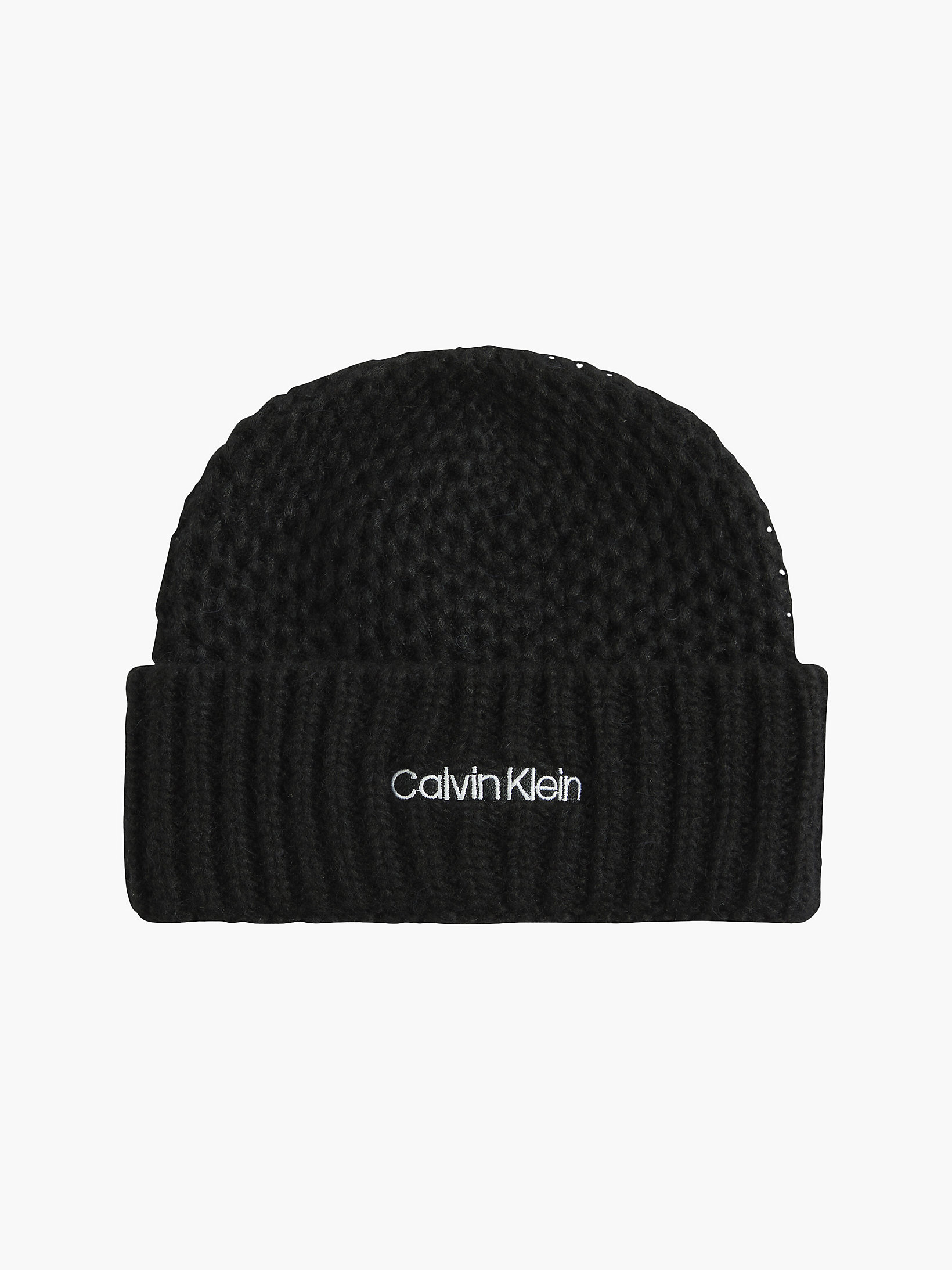 CK Black Mütze Aus Wollgemisch undefined Damen Calvin Klein