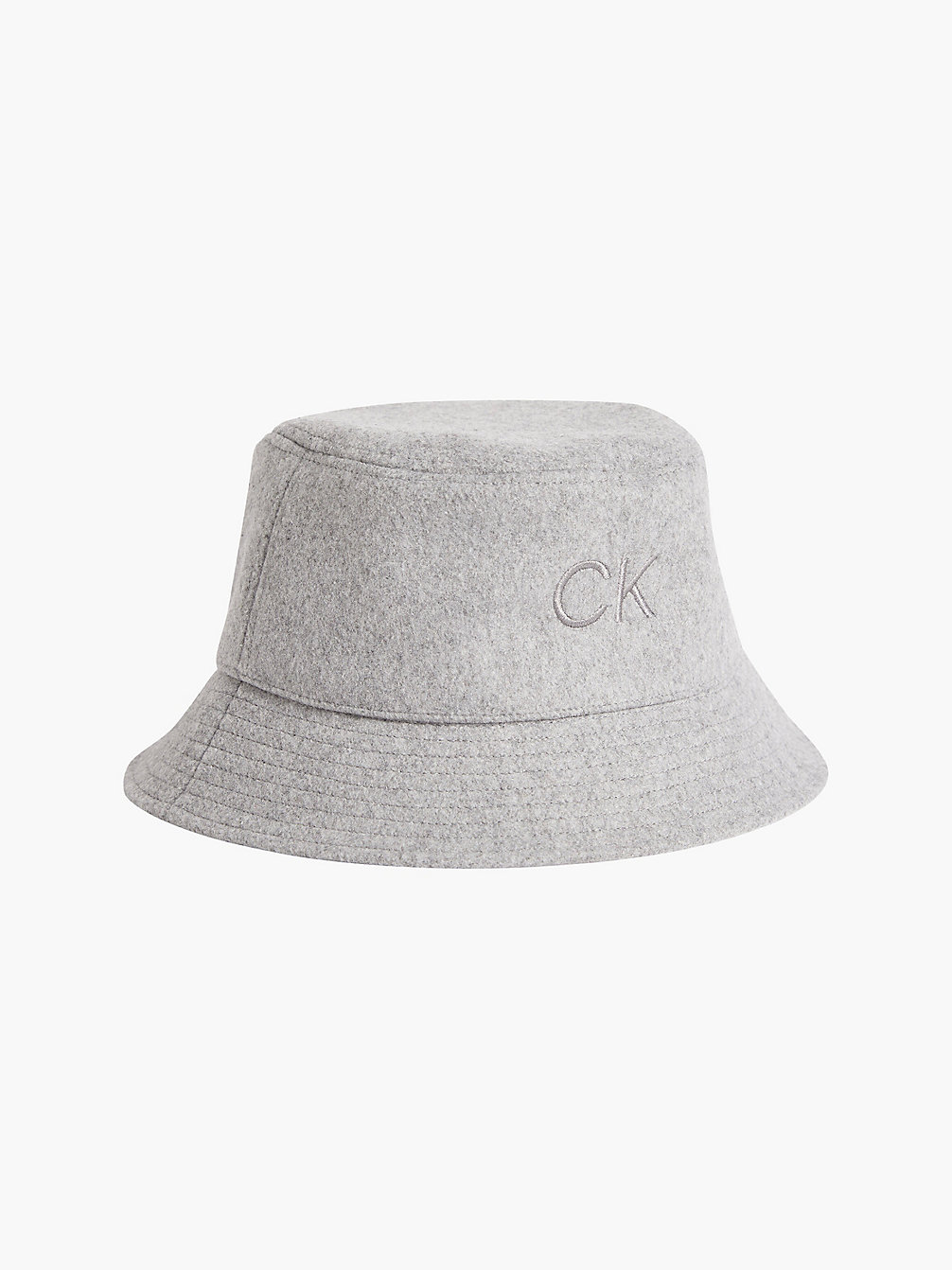 CEMENT > Kapelusz Bucket Hat Z Filcu Z Domieszką Wełny > undefined Kobiety - Calvin Klein